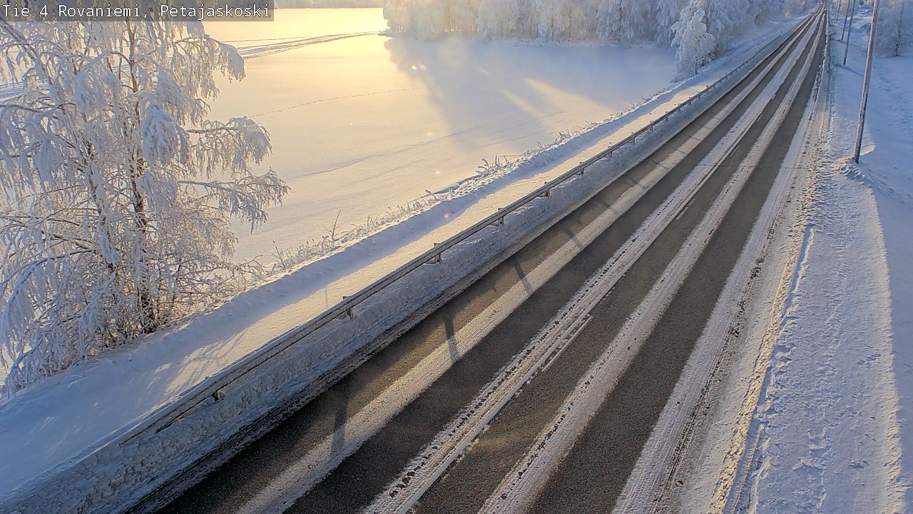 Weather Camera Image Road 4 Rovaniemi, Petäjäskoski, Rovaniemi, Lappi