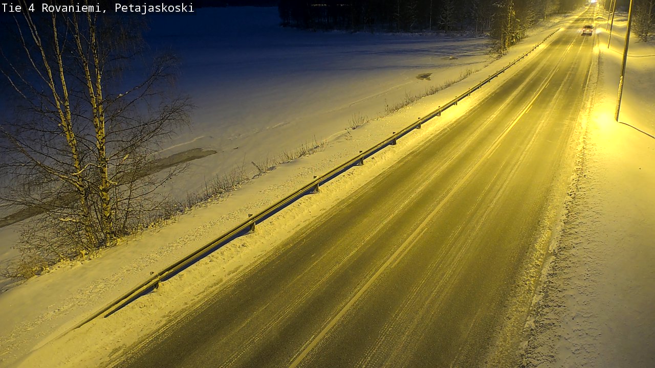Weather Camera Image Road 4 Rovaniemi, Petäjäskoski, Rovaniemi, Lappi