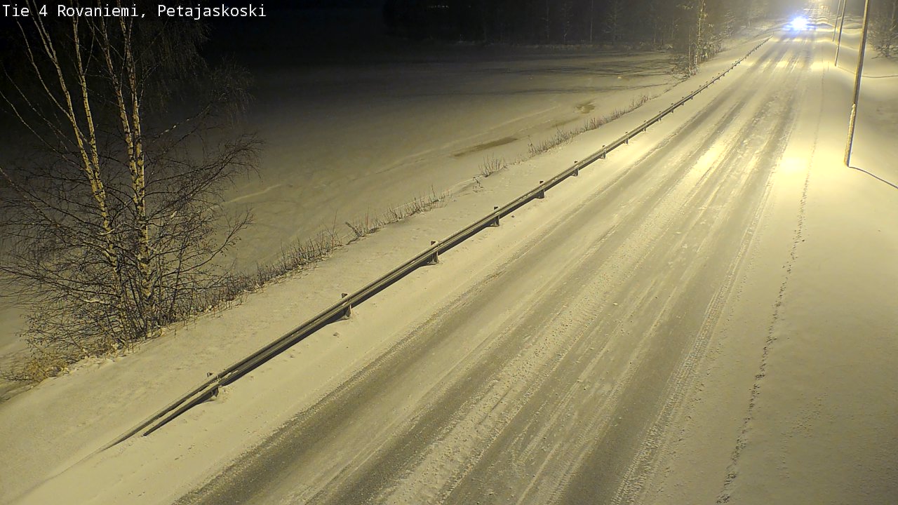 Weather Camera Image Road 4 Rovaniemi, Petäjäskoski, Rovaniemi, Lappi