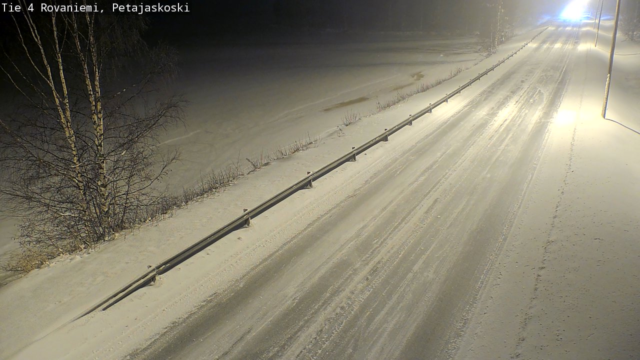 Weather Camera Image Road 4 Rovaniemi, Petäjäskoski, Rovaniemi, Lappi