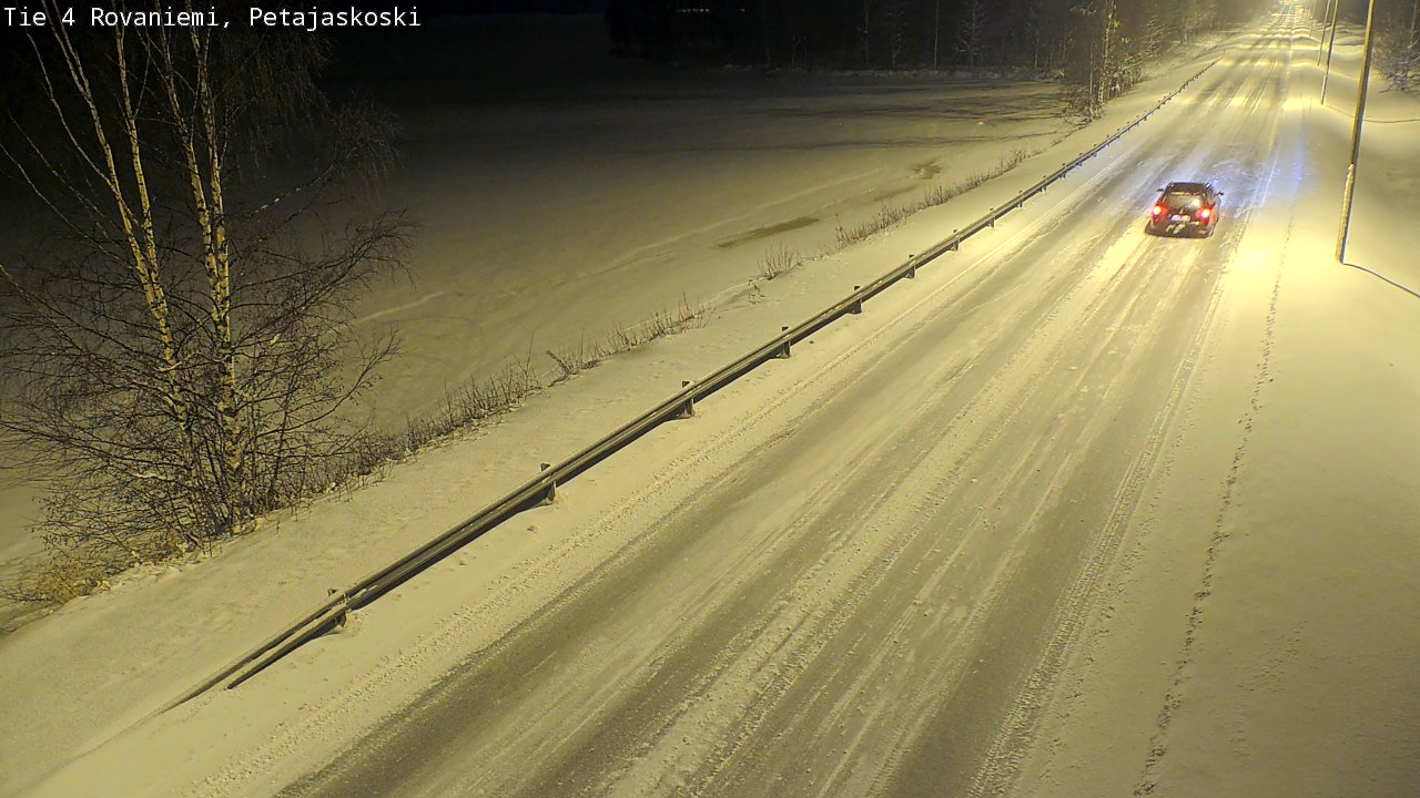 Weather Camera Image Road 4 Rovaniemi, Petäjäskoski, Rovaniemi, Lappi