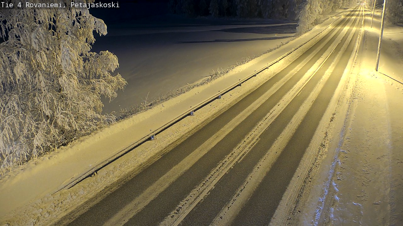 Weather Camera Image Road 4 Rovaniemi, Petäjäskoski, Rovaniemi, Lappi