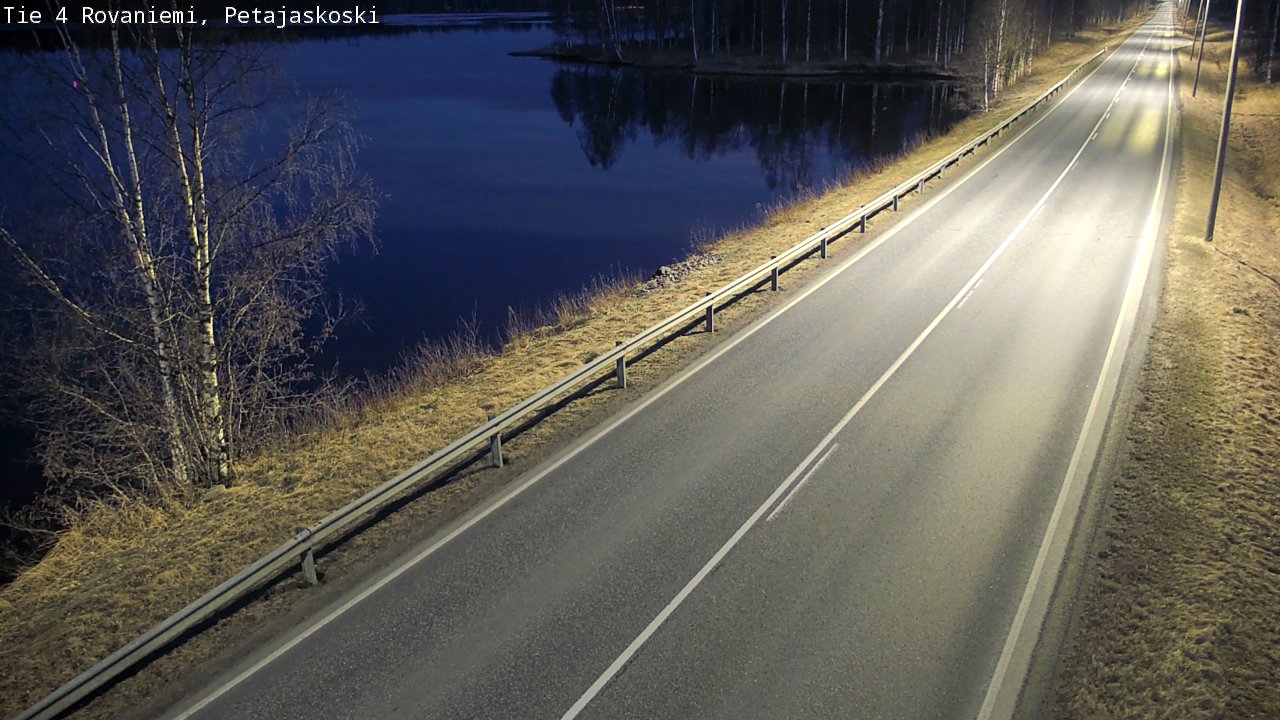 Weather Camera Image Road 4 Rovaniemi, Petäjäskoski, Rovaniemi, Lappi