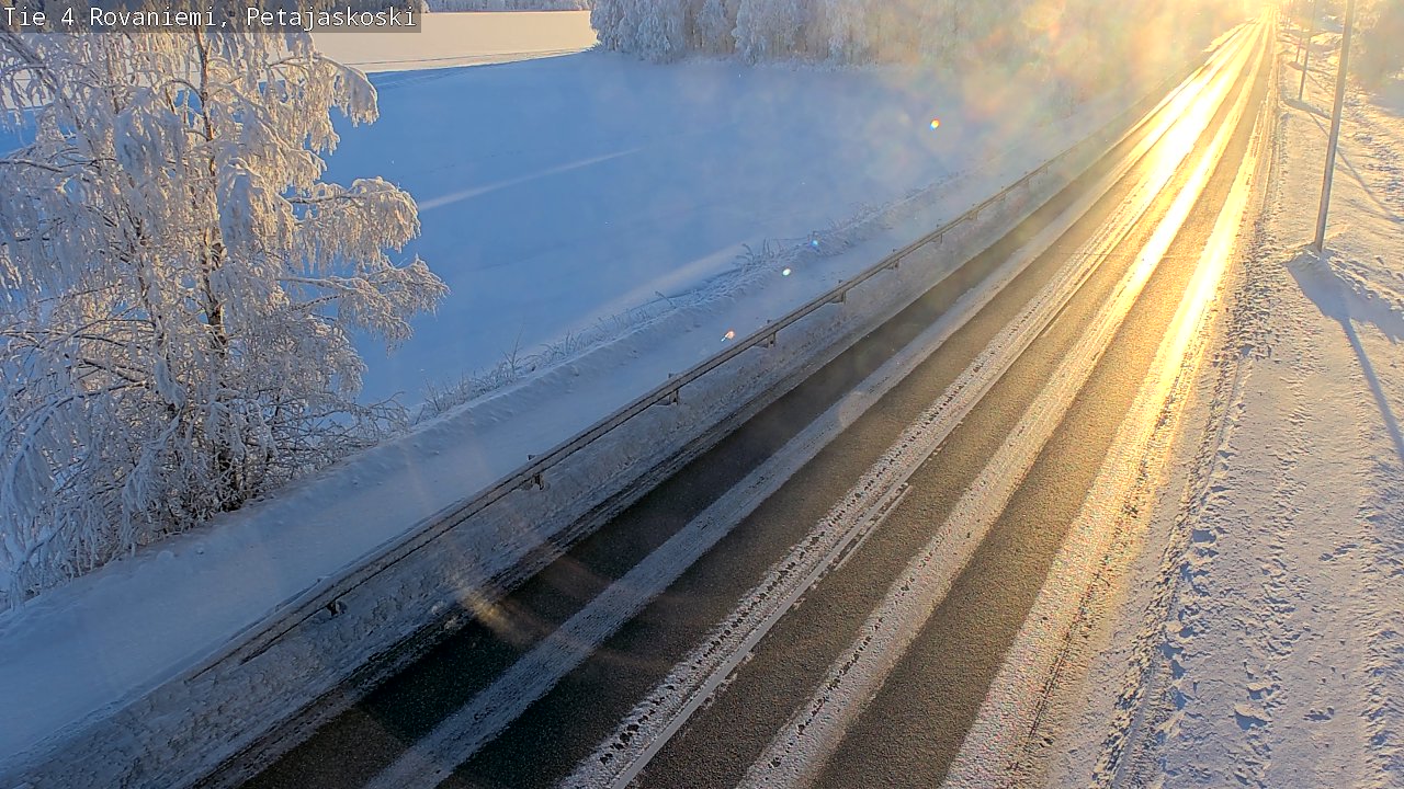 Weather Camera Image Road 4 Rovaniemi, Petäjäskoski, Rovaniemi, Lappi