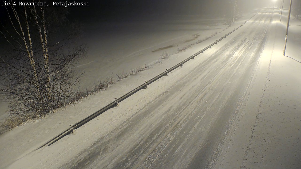 Weather Camera Image Road 4 Rovaniemi, Petäjäskoski, Rovaniemi, Lappi