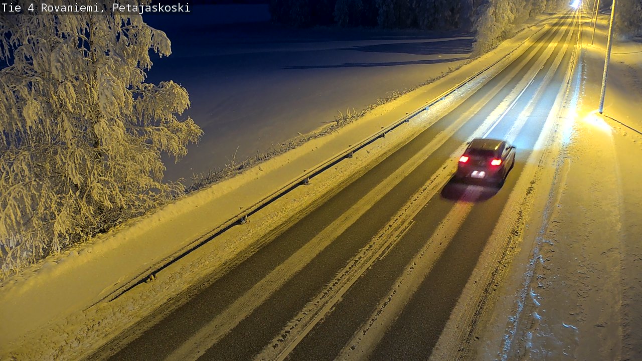 Weather Camera Image Road 4 Rovaniemi, Petäjäskoski, Rovaniemi, Lappi