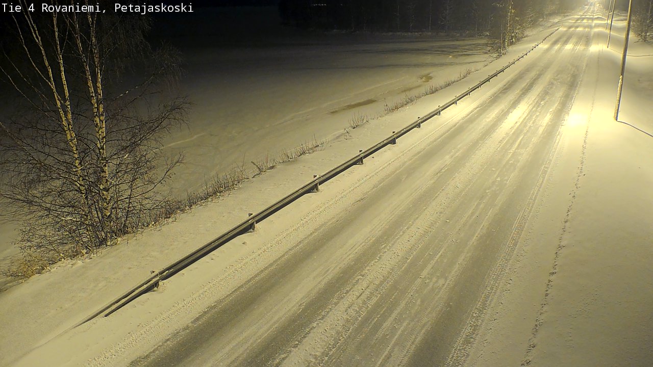 Weather Camera Image Road 4 Rovaniemi, Petäjäskoski, Rovaniemi, Lappi
