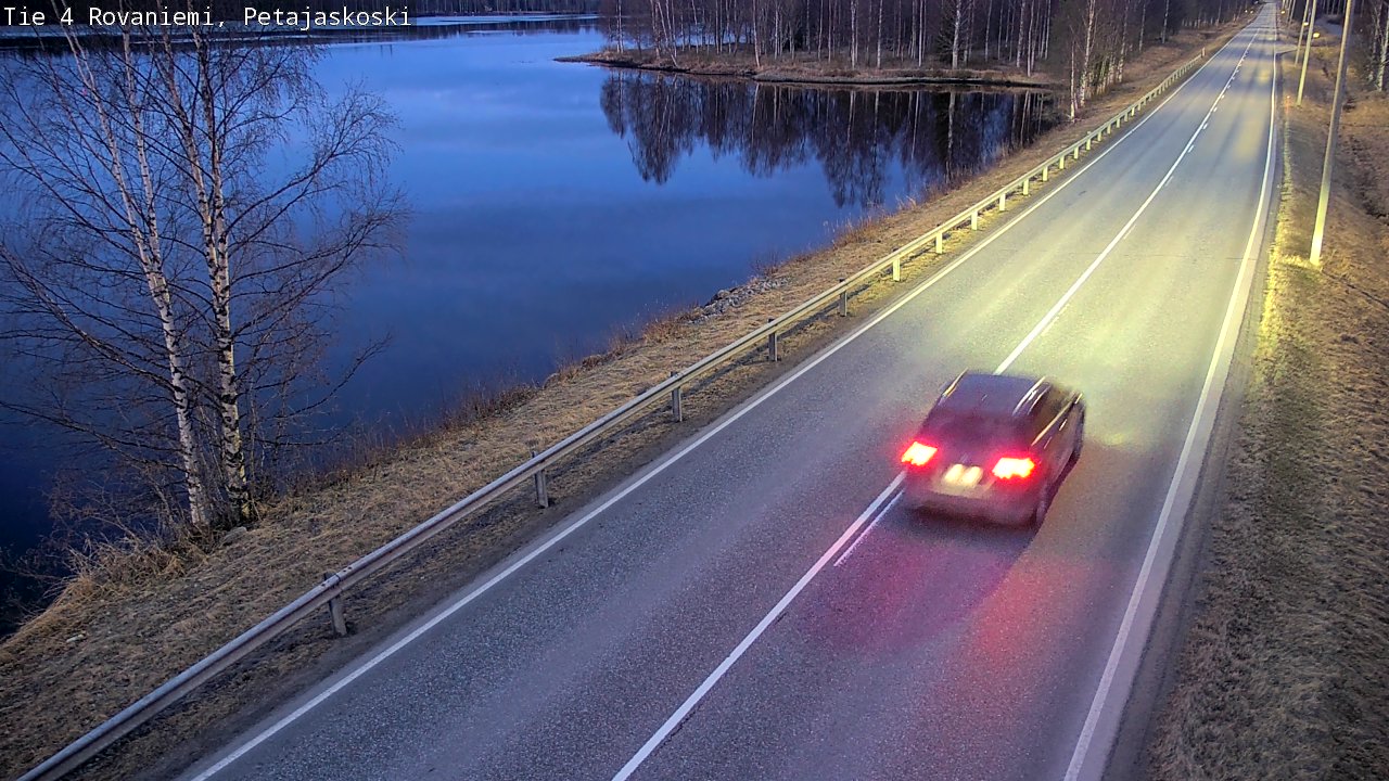 Weather Camera Image Road 4 Rovaniemi, Petäjäskoski, Rovaniemi, Lappi