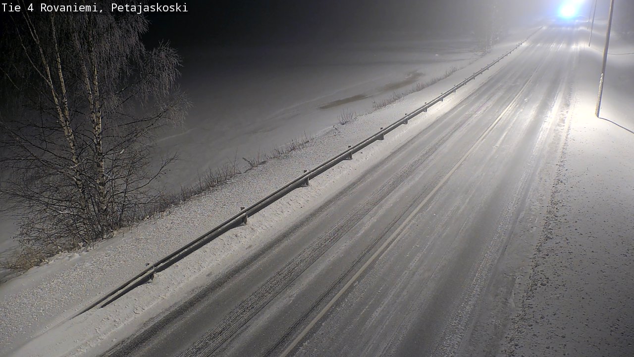 Weather Camera Image Road 4 Rovaniemi, Petäjäskoski, Rovaniemi, Lappi