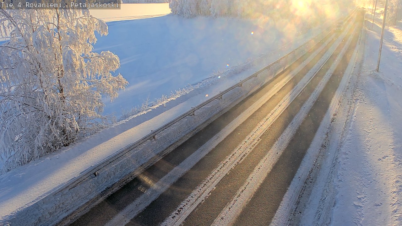 Weather Camera Image Road 4 Rovaniemi, Petäjäskoski, Rovaniemi, Lappi