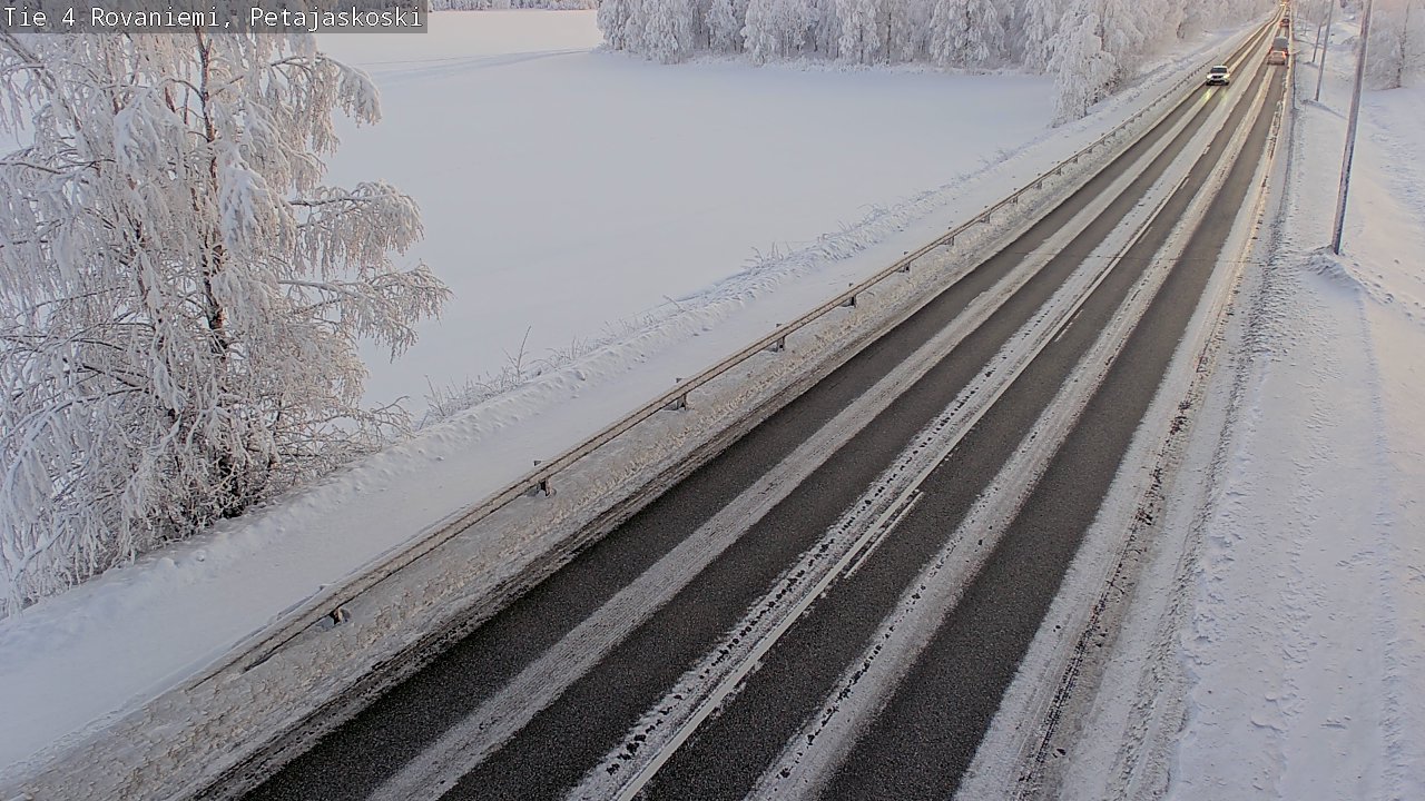 Weather Camera Image Road 4 Rovaniemi, Petäjäskoski, Rovaniemi, Lappi