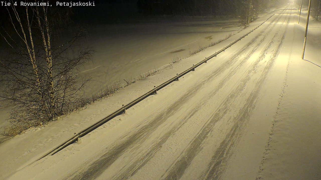 Weather Camera Image Road 4 Rovaniemi, Petäjäskoski, Rovaniemi, Lappi