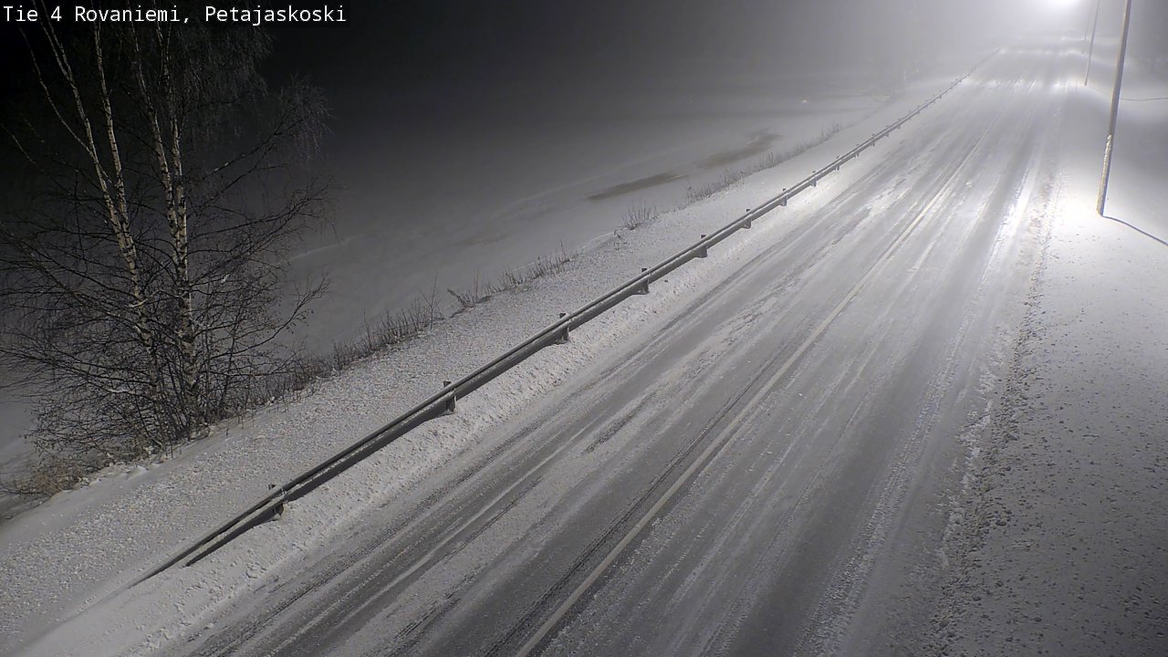 Weather Camera Image Road 4 Rovaniemi, Petäjäskoski, Rovaniemi, Lappi