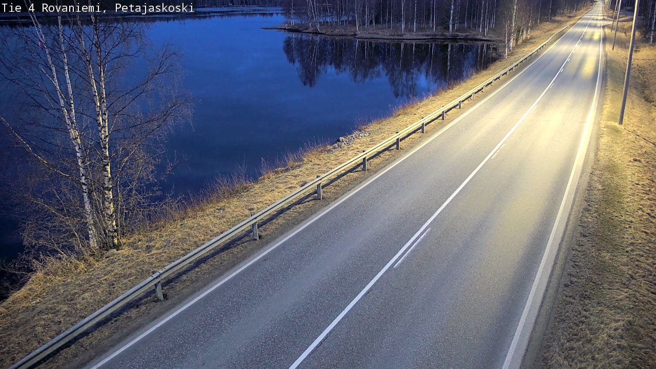 Weather Camera Image Road 4 Rovaniemi, Petäjäskoski, Rovaniemi, Lappi