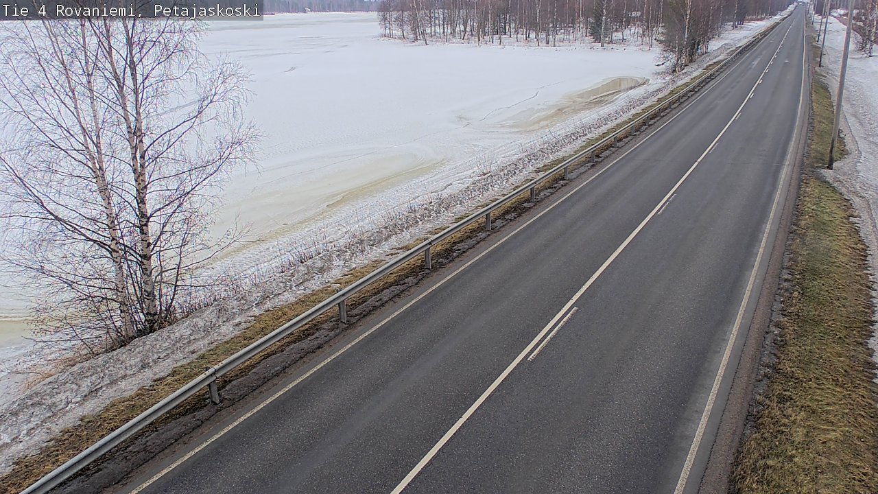 Weather Camera Image Road 4 Rovaniemi, Petäjäskoski, Rovaniemi, Lappi
