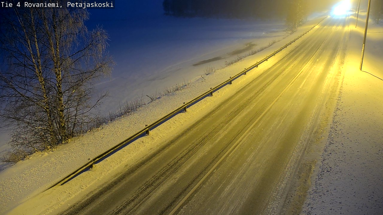Weather Camera Image Road 4 Rovaniemi, Petäjäskoski, Rovaniemi, Lappi