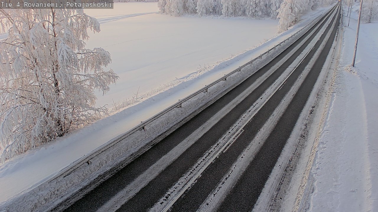Weather Camera Image Road 4 Rovaniemi, Petäjäskoski, Rovaniemi, Lappi