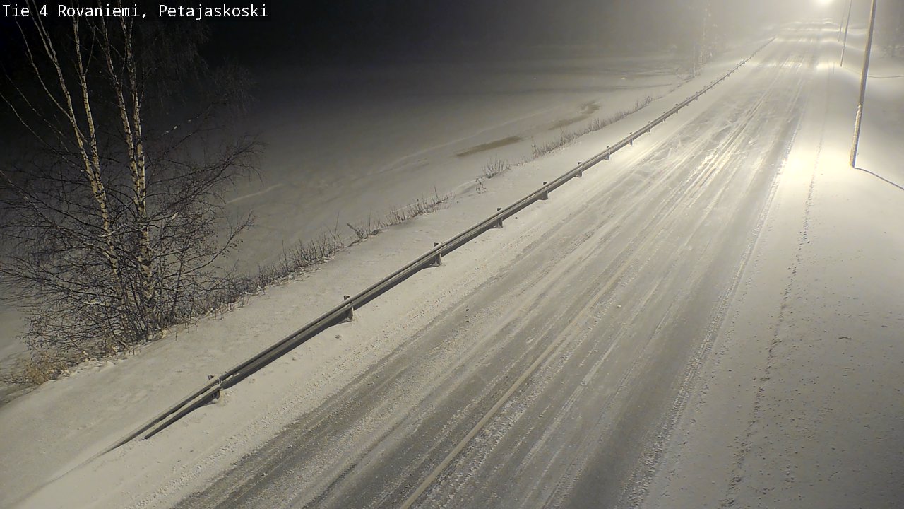 Weather Camera Image Road 4 Rovaniemi, Petäjäskoski, Rovaniemi, Lappi