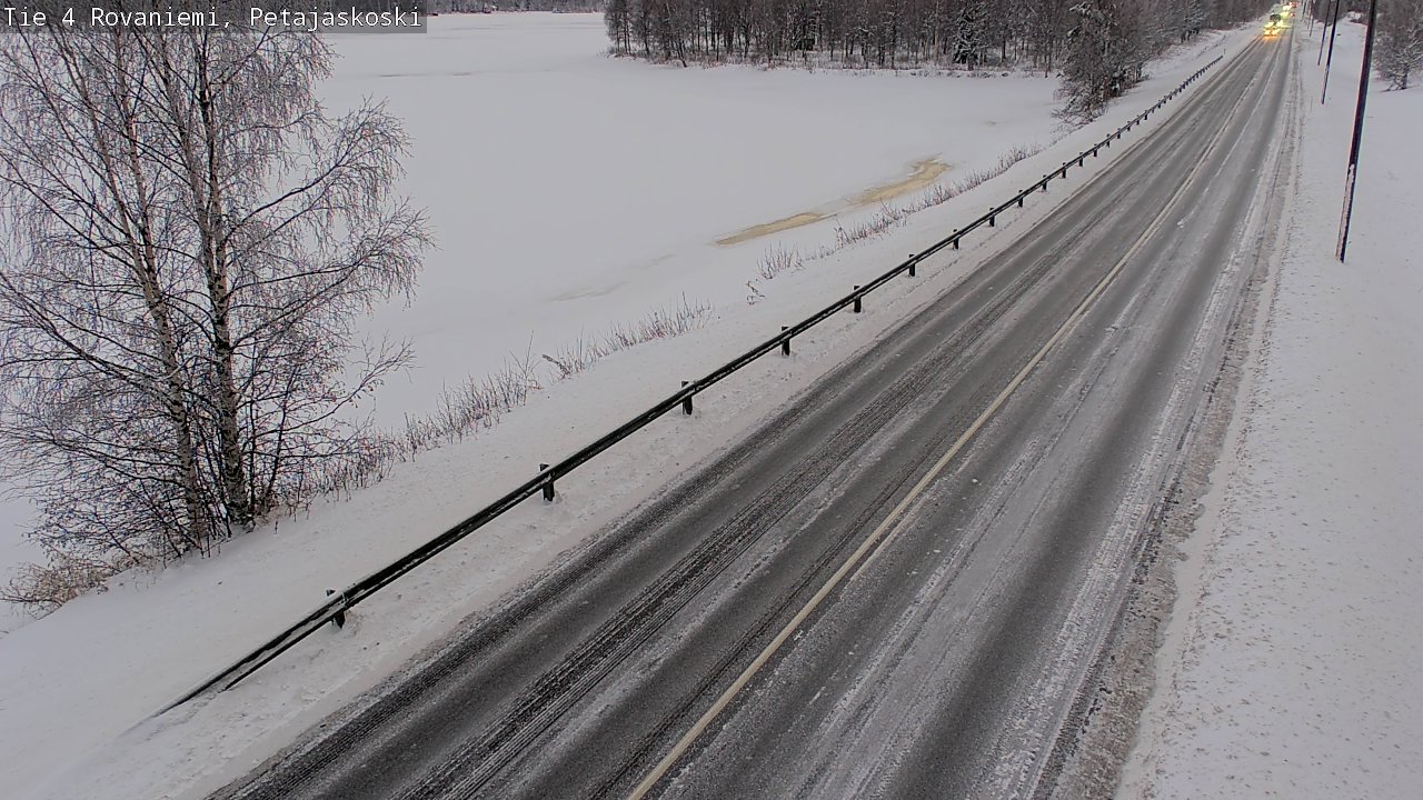 Weather Camera Image Väg 4 Rovaniemi, Petäjäskoski, Rovaniemi, Lappi