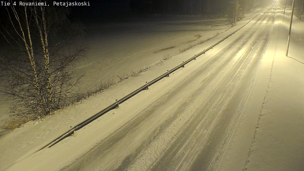 Weather Camera Image Road 4 Rovaniemi, Petäjäskoski, Rovaniemi, Lappi