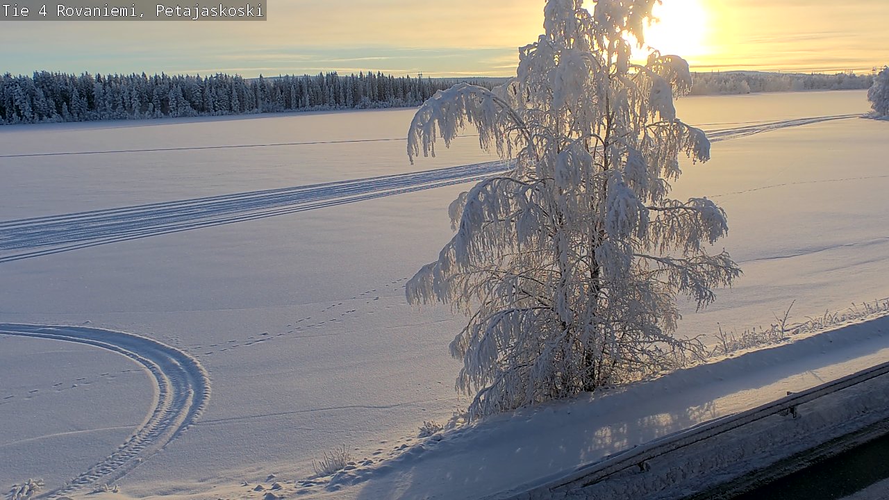 Weather Camera Image Road 4 Rovaniemi, Petäjäskoski, Rovaniemi, Lappi
