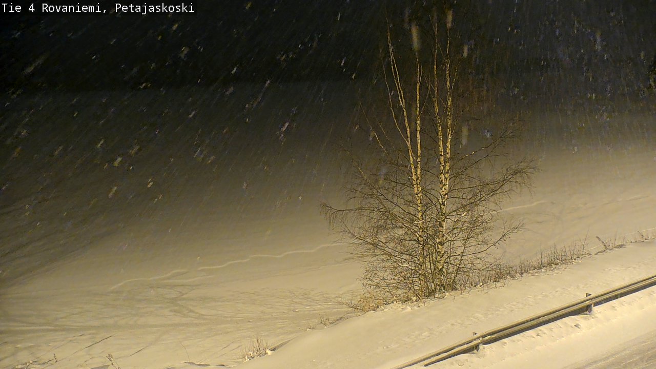 Weather Camera Image Road 4 Rovaniemi, Petäjäskoski, Rovaniemi, Lappi