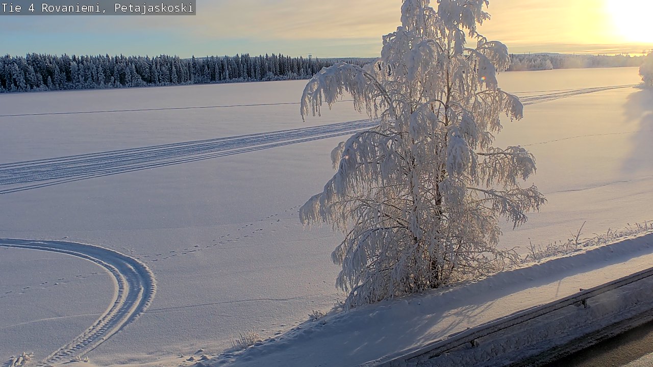Weather Camera Image Road 4 Rovaniemi, Petäjäskoski, Rovaniemi, Lappi