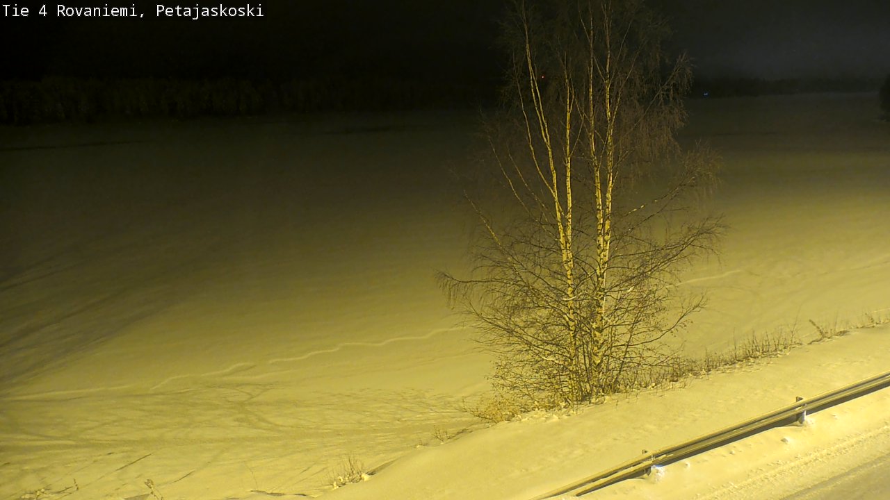 Weather Camera Image Road 4 Rovaniemi, Petäjäskoski, Rovaniemi, Lappi