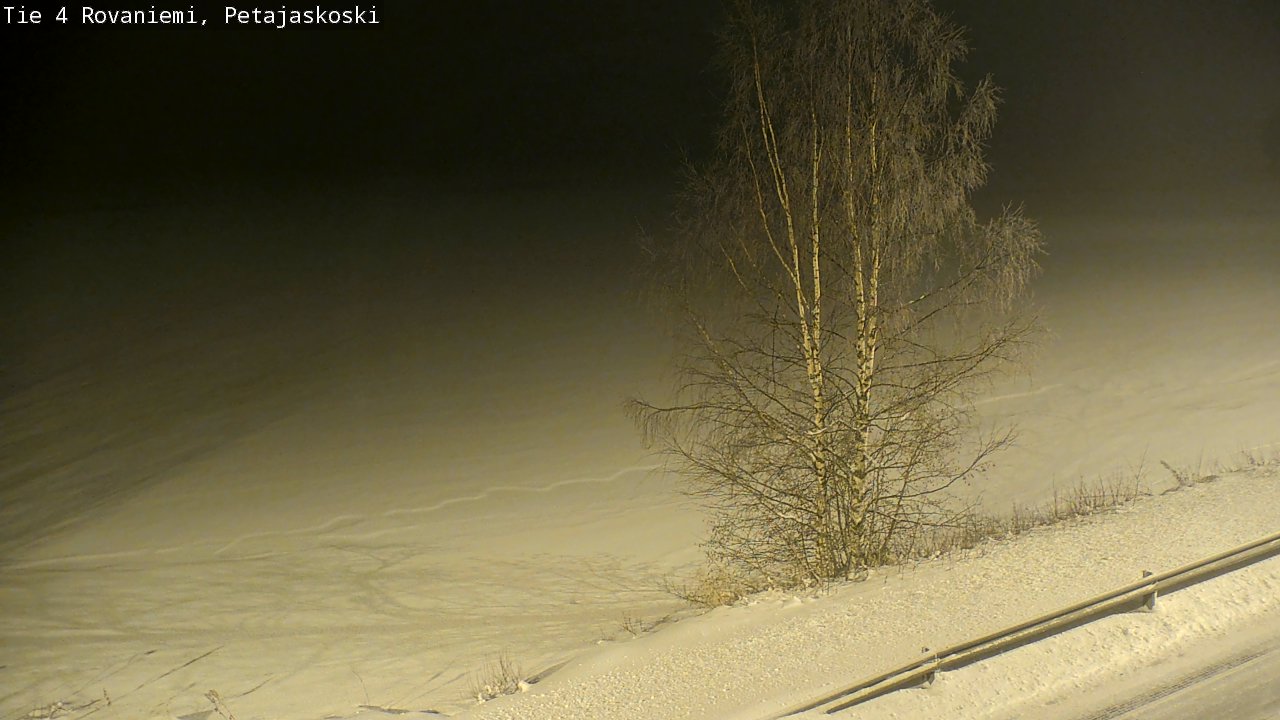 Weather Camera Image Road 4 Rovaniemi, Petäjäskoski, Rovaniemi, Lappi
