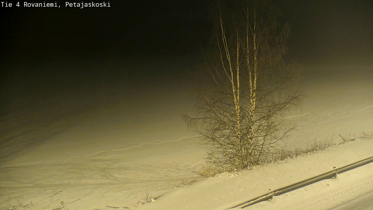 Weather Camera Image Road 4 Rovaniemi, Petäjäskoski, Rovaniemi, Lappi