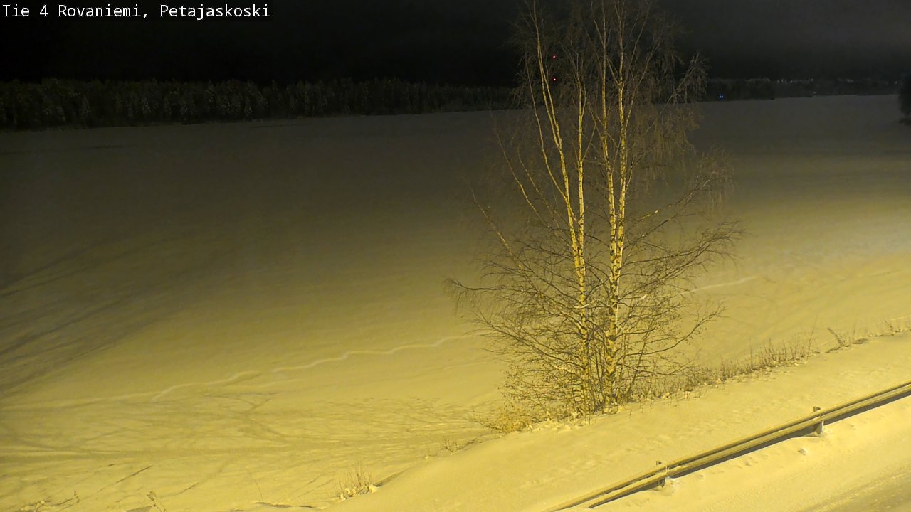 Weather Camera Image Road 4 Rovaniemi, Petäjäskoski, Rovaniemi, Lappi