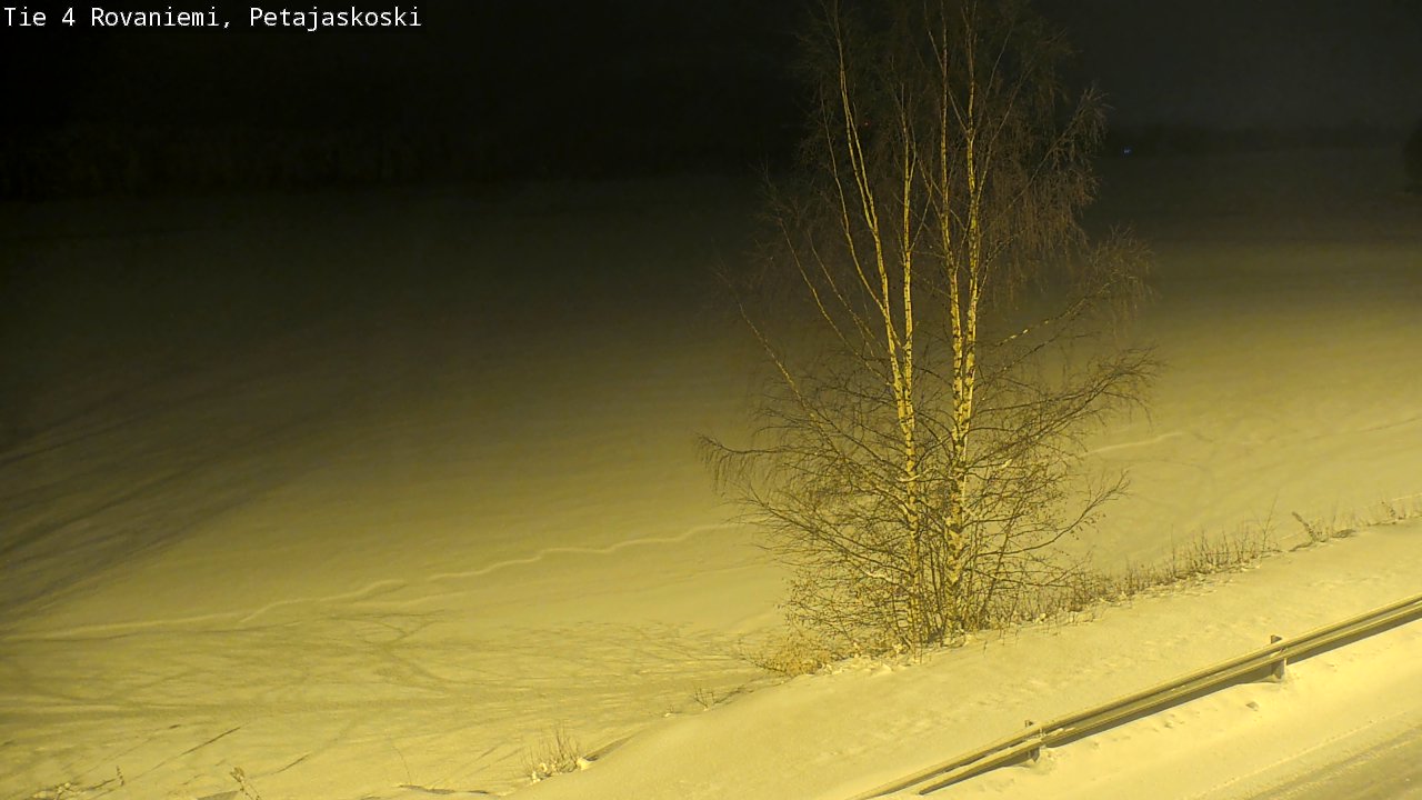 Weather Camera Image Road 4 Rovaniemi, Petäjäskoski, Rovaniemi, Lappi