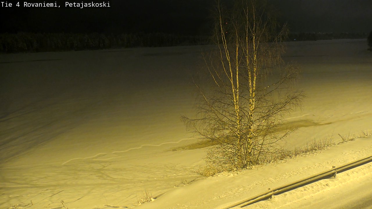 Weather Camera Image Road 4 Rovaniemi, Petäjäskoski, Rovaniemi, Lappi