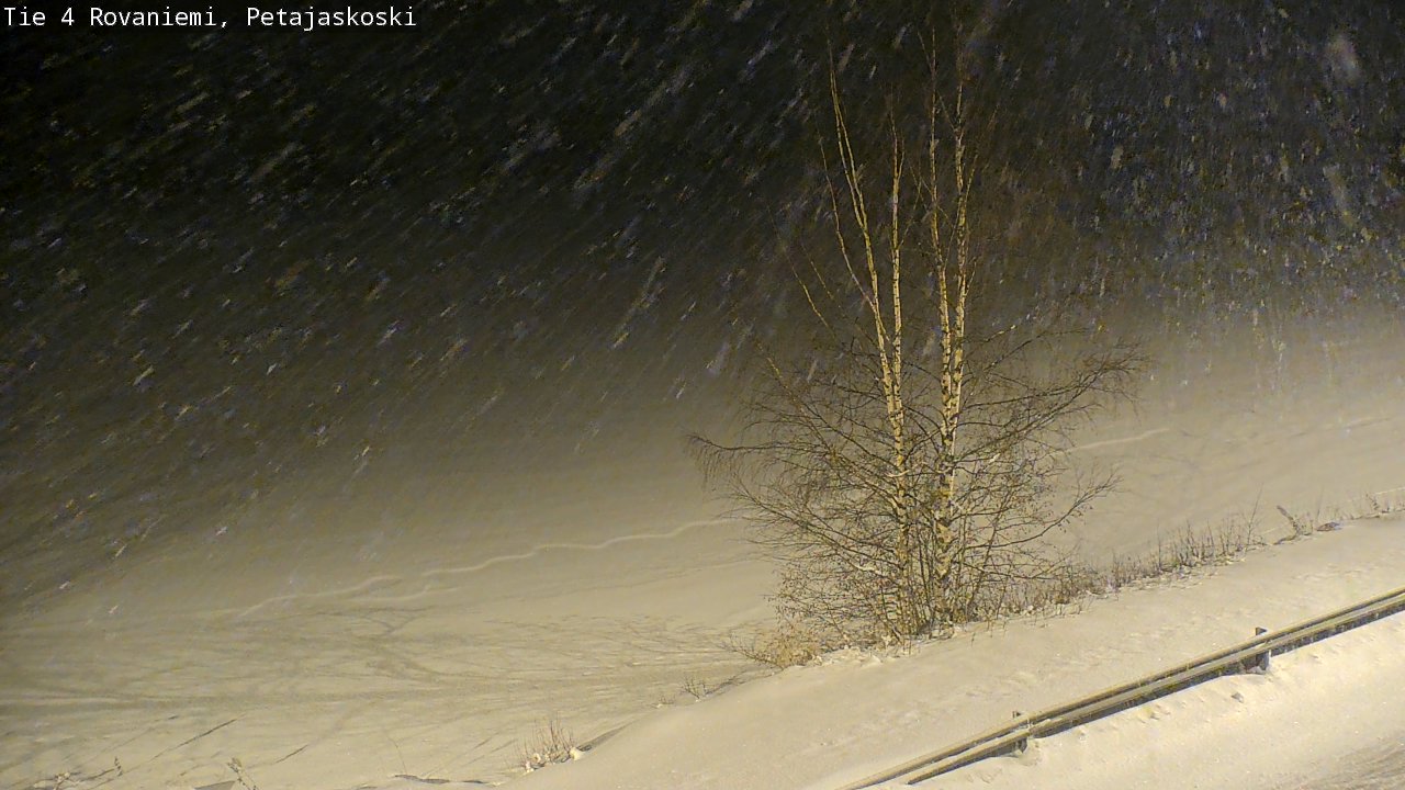 Weather Camera Image Road 4 Rovaniemi, Petäjäskoski, Rovaniemi, Lappi