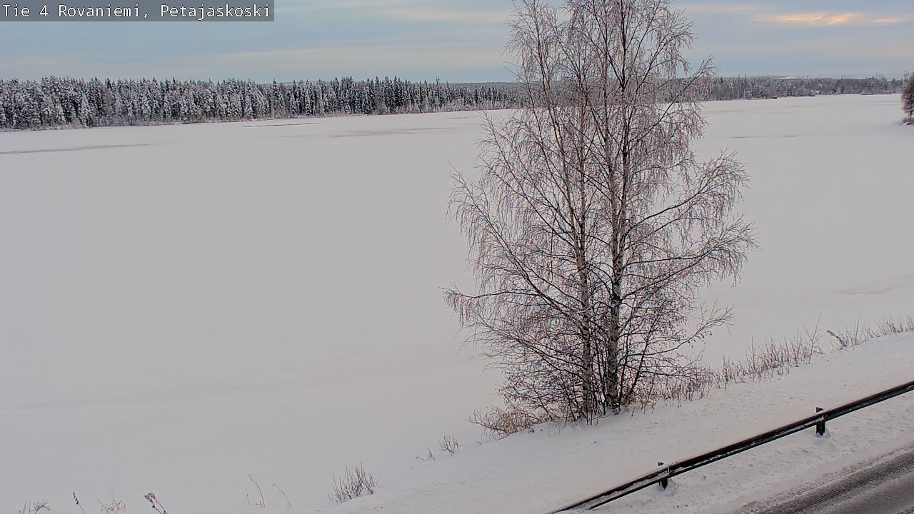 Weather Camera Image Väg 4 Rovaniemi, Petäjäskoski, Rovaniemi, Lappi