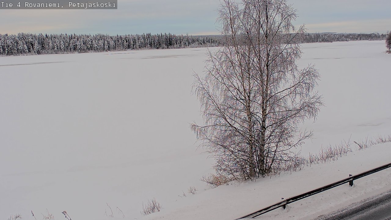 Weather Camera Image Väg 4 Rovaniemi, Petäjäskoski, Rovaniemi, Lappi