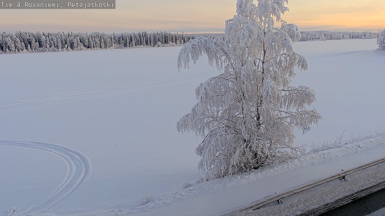 Weather Camera Image Road 4 Rovaniemi, Petäjäskoski, Rovaniemi, Lappi