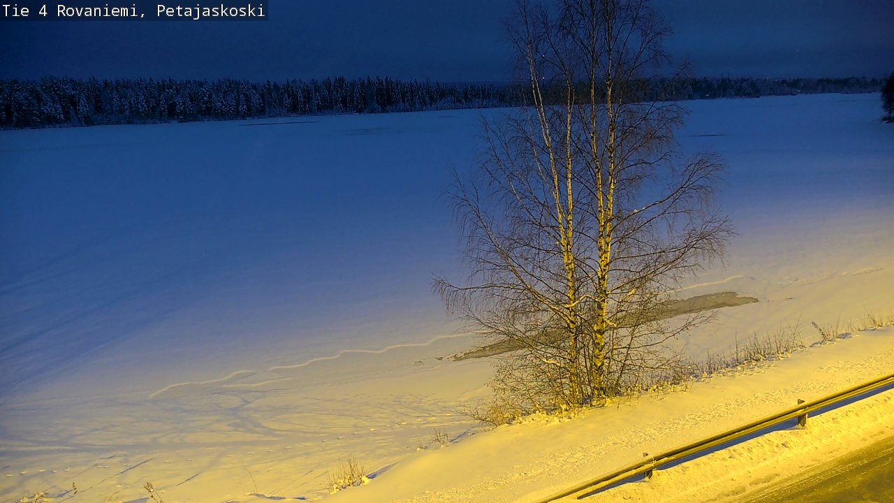 Weather Camera Image Road 4 Rovaniemi, Petäjäskoski, Rovaniemi, Lappi