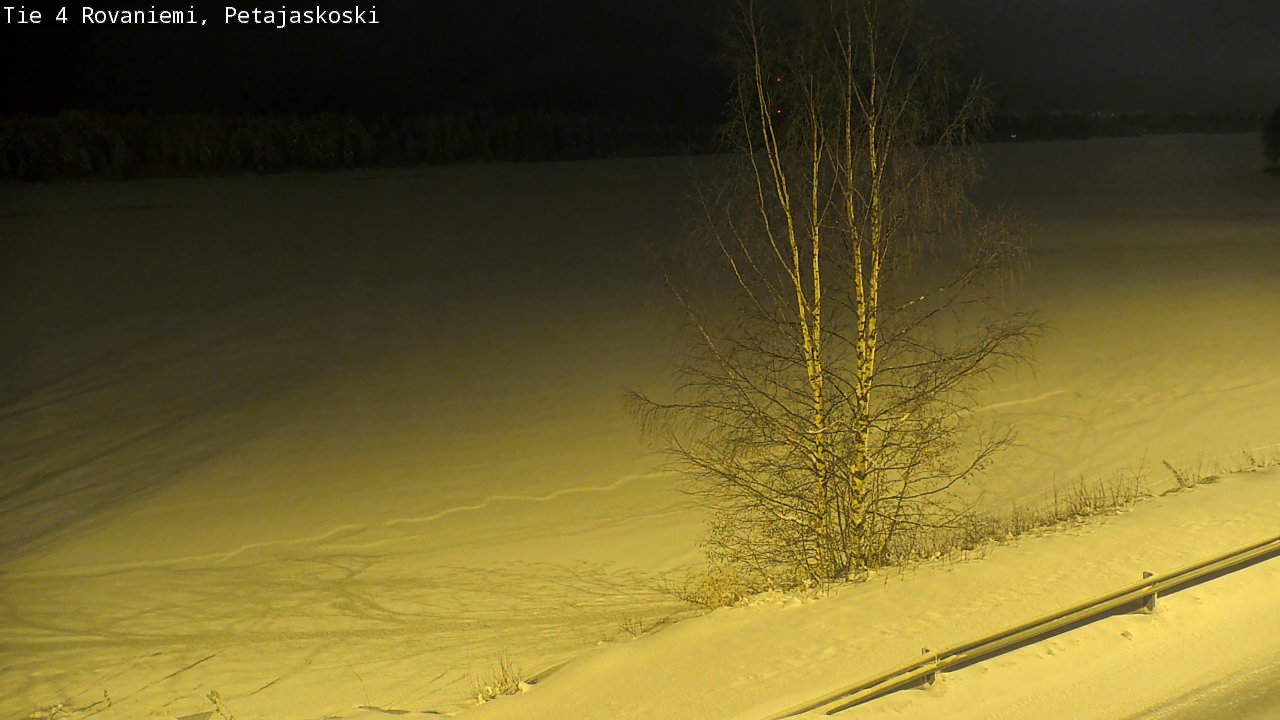 Weather Camera Image Road 4 Rovaniemi, Petäjäskoski, Rovaniemi, Lappi