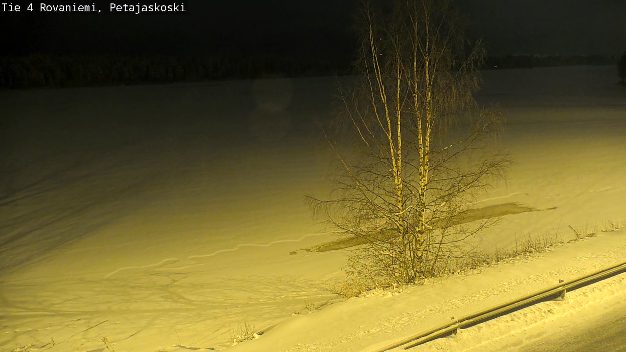 Weather Camera Image Road 4 Rovaniemi, Petäjäskoski, Rovaniemi, Lappi