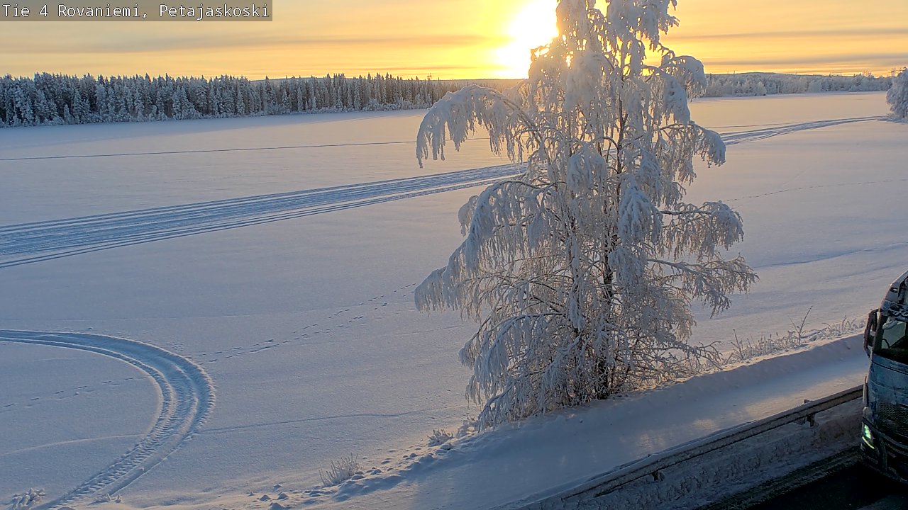 Weather Camera Image Road 4 Rovaniemi, Petäjäskoski, Rovaniemi, Lappi