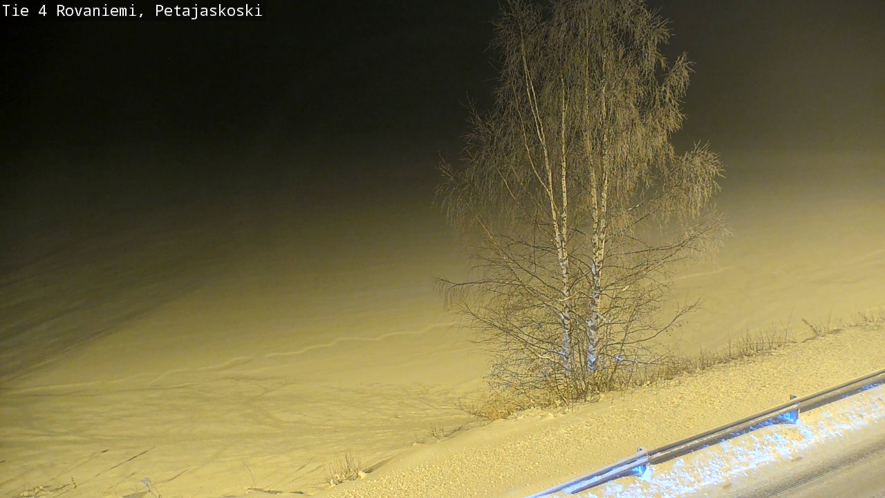 Weather Camera Image Road 4 Rovaniemi, Petäjäskoski, Rovaniemi, Lappi