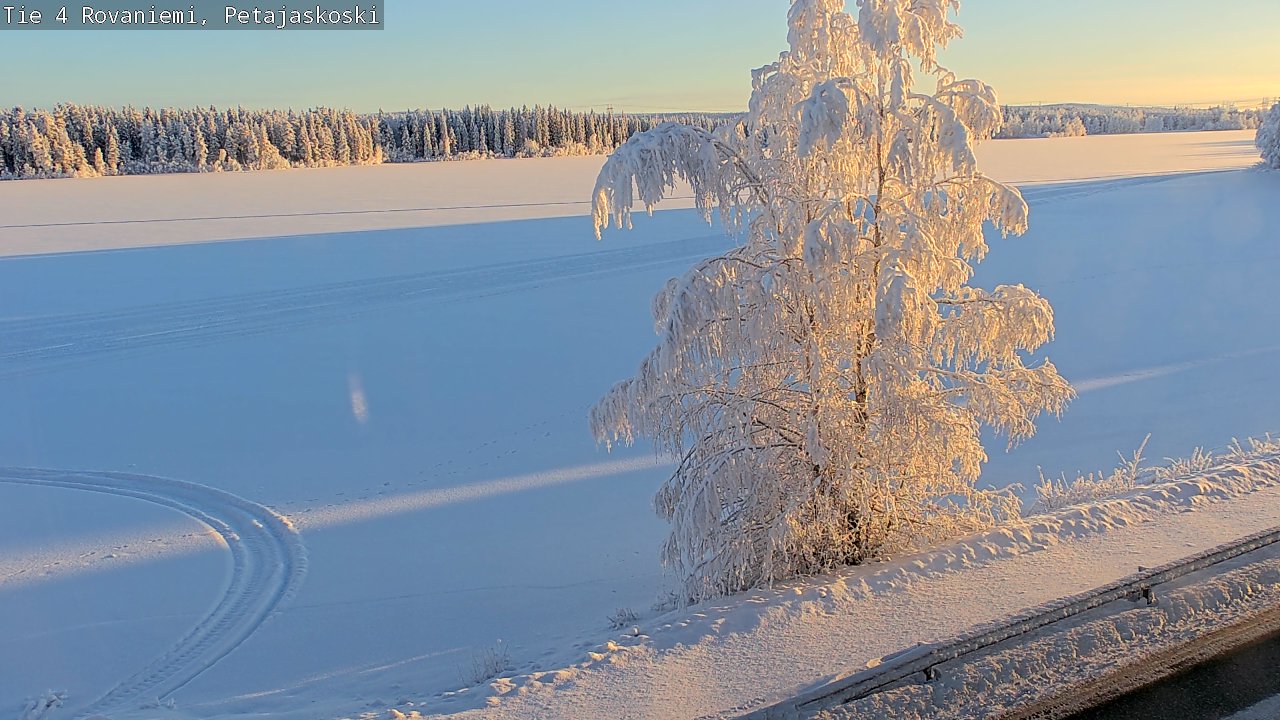 Weather Camera Image Road 4 Rovaniemi, Petäjäskoski, Rovaniemi, Lappi