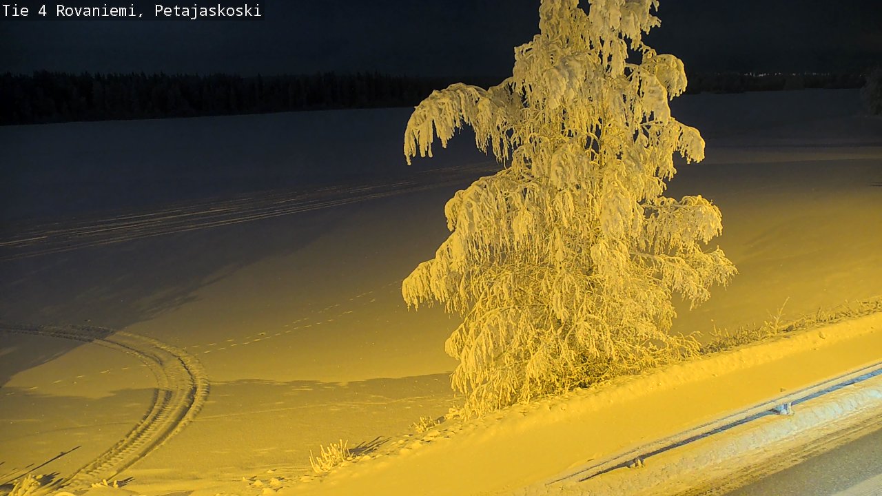 Weather Camera Image Road 4 Rovaniemi, Petäjäskoski, Rovaniemi, Lappi