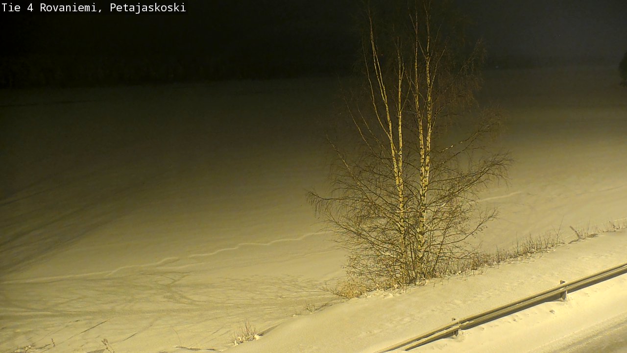 Weather Camera Image Road 4 Rovaniemi, Petäjäskoski, Rovaniemi, Lappi