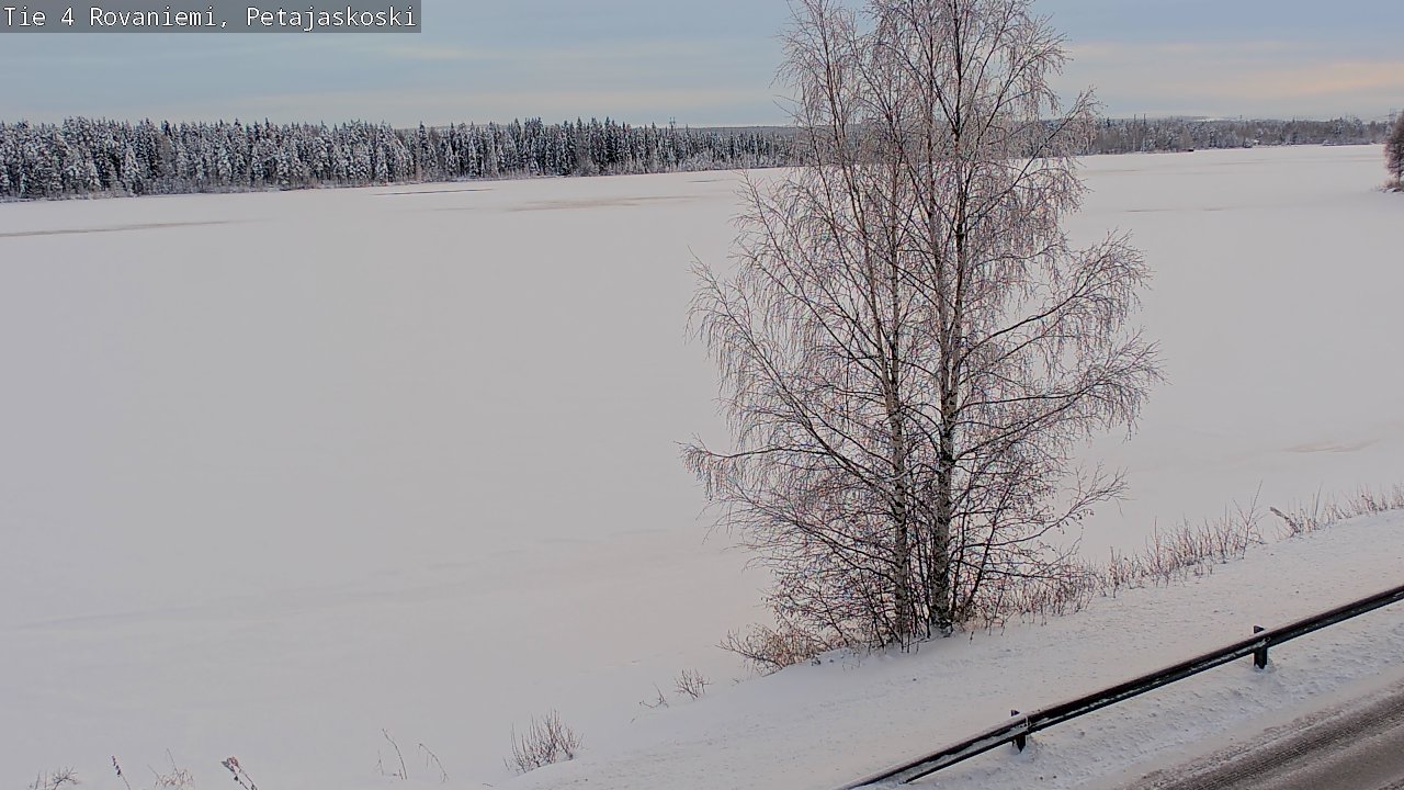 Weather Camera Image Väg 4 Rovaniemi, Petäjäskoski, Rovaniemi, Lappi