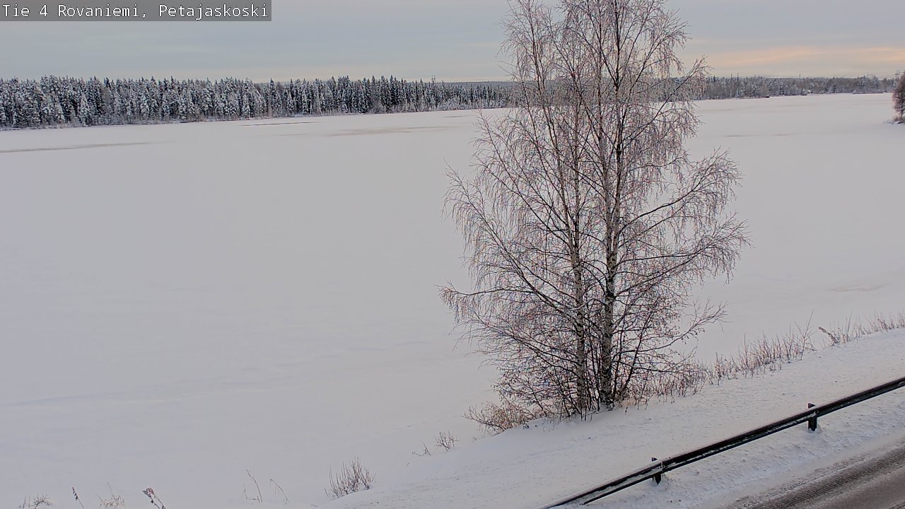 Weather Camera Image Väg 4 Rovaniemi, Petäjäskoski, Rovaniemi, Lappi