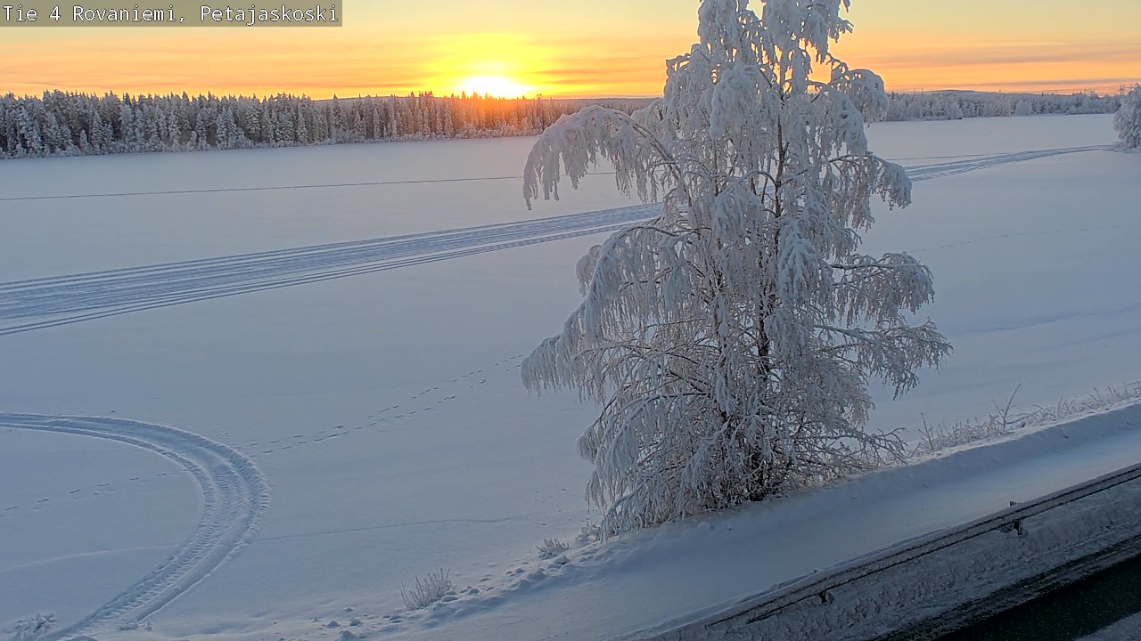 Weather Camera Image Road 4 Rovaniemi, Petäjäskoski, Rovaniemi, Lappi