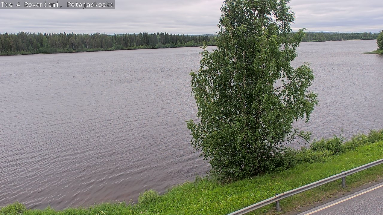 Weather Camera Image Väg 4 Rovaniemi, Petäjäskoski, Rovaniemi, Lappi