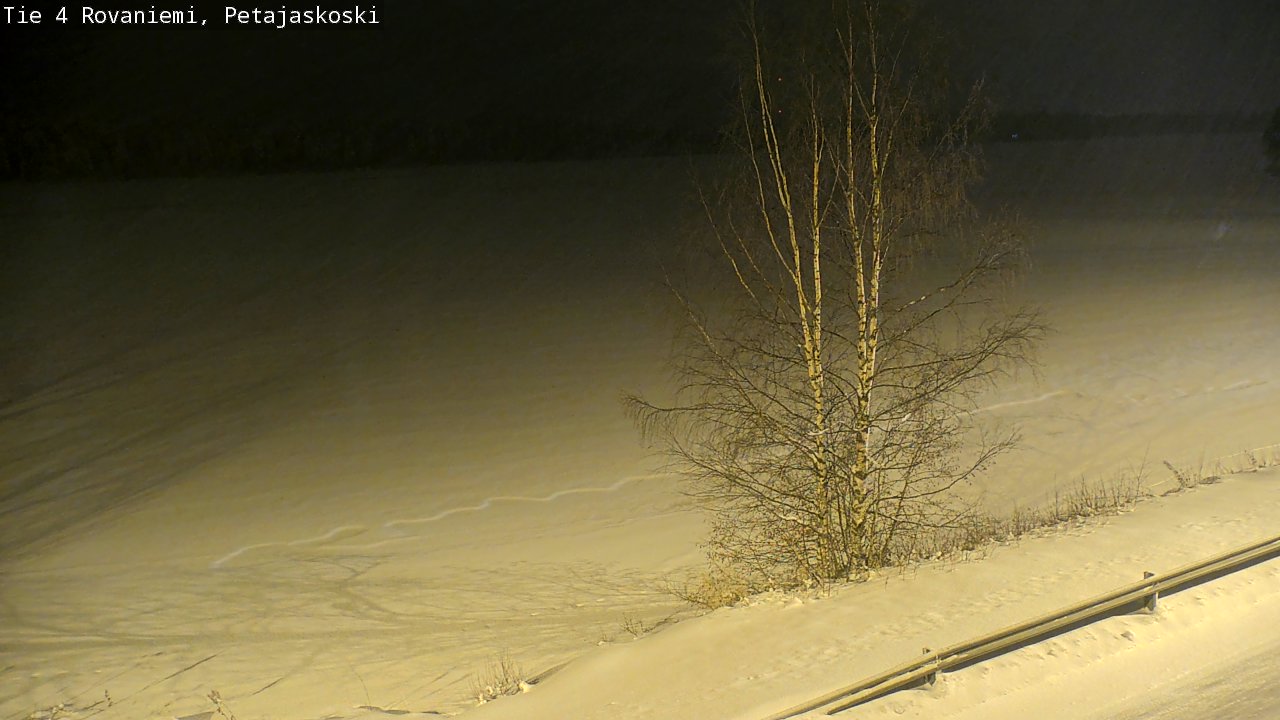 Weather Camera Image Road 4 Rovaniemi, Petäjäskoski, Rovaniemi, Lappi